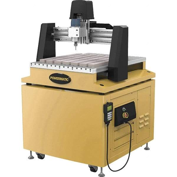 Powermatic - Single Phase, 115 Volt, CNC Mill Drill Machine - 39-11/64" Long x 28-25/64" Wide Table - USA Tool & Supply