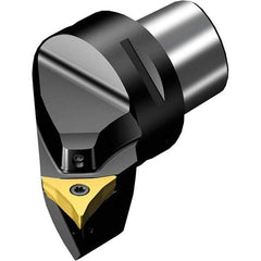 Sandvik Coromant - Left Hand Cut, Size C6, CP-A1108 Insert Compatiblity, Modular Turning & Profiling Cutting Unit Head - 50mm Ctr to Cutting Edge, Through Coolant, Series CoroTurn Prime - USA Tool & Supply