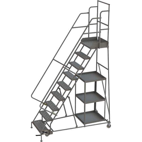 TRI-ARC - Rolling & Wall Mounted Ladders & Platforms Type: Stock-Picking Ladder Style: Rolling Safety Stock Picking Ladder - USA Tool & Supply