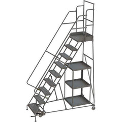 TRI-ARC - Rolling & Wall Mounted Ladders & Platforms Type: Stock-Picking Ladder Style: Rolling Safety Stock Picking Ladder - USA Tool & Supply