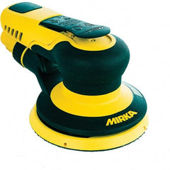 Mirka - 12,000 RPM, 485 LPM Air Consumpion, Random Air Orbital Sander - Round Pad, Hook & Loop Backing, 1/4 NPT Inlet - USA Tool & Supply