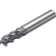 Sandvik Coromant - 1/2" Diam 3 Flute Solid Carbide 0.004" Chamfer Width Corner Chamfer End Mill - USA Tool & Supply