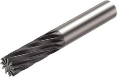 Sandvik Coromant - 4mm, 12mm LOC, 4mm Shank Diam, 40mm OAL, 5 Flute, Solid Carbide Square End Mill - Single End, Diamond Finish, Spiral Flute, 4° Helix, Centercutting, Right Hand Cut, Right Hand Flute, Series CoroMill Plura - USA Tool & Supply