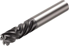 Sandvik Coromant - 12mm, 31.8mm LOC, 12mm Shank Diam, 2-1/2" OAL, 6 Flute, Solid Carbide Square End Mill - Single End, Diamond Finish, Spiral Flute, 40° Helix, Centercutting, Right Hand Cut, Right Hand Flute, Series CoroMill Plura - USA Tool & Supply