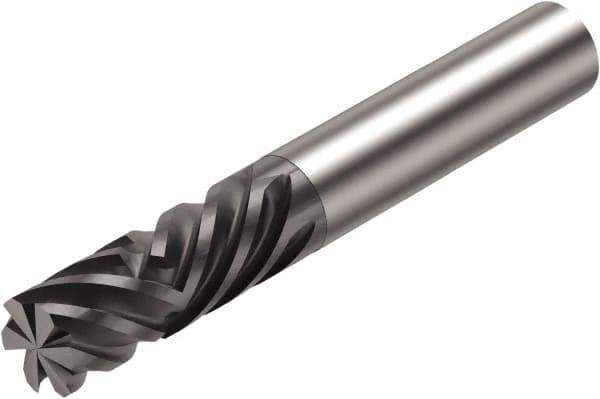 Sandvik Coromant - 10mm, 30mm LOC, 10mm Shank Diam, 80mm OAL, 6 Flute, Solid Carbide Square End Mill - Single End, Diamond Finish, Spiral Flute, 40° Helix, Centercutting, Right Hand Cut, Right Hand Flute, Series CoroMill Plura - USA Tool & Supply