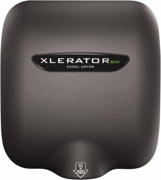 Excel Dryer - 530 Watt Graphite Finish Electric Hand Dryer - 110/120 Volts, 4.5 Amps, 11-3/4" Wide x 12-11/16" High x 6-11/16" Deep - USA Tool & Supply