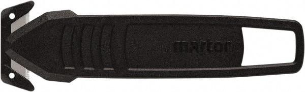 Martor USA - Recessed/Hook Blade Safety Utility Knife - Black Polycarbonate Handle, 1 Blade Included - USA Tool & Supply