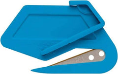 Martor USA - Retractable Utility Knife - Black & Blue Polycarbonate Handle, 1 Blade Included - USA Tool & Supply