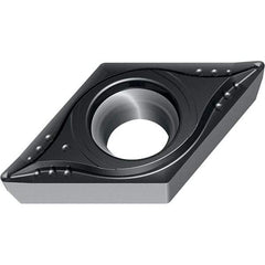 Walter - DCMT MM4 Grade WSM30S Turning Insert - TiAlN+Al2O3+(Al) Finish, 55° Rhombic, 9.53mm Inscr Circle, 3.97mm Thick, 0.8mm Corner Radius - USA Tool & Supply