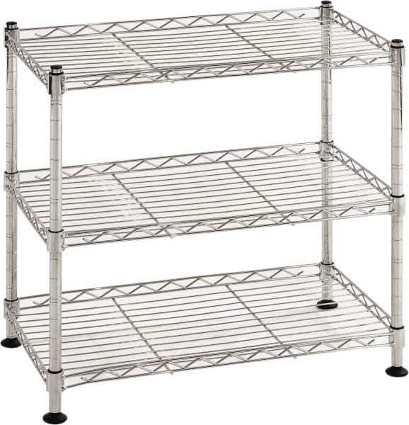 Sandusky Lee - 3 Shelf Wire Shelving Unit - 18" Wide x 10" Deep x 18" High, - USA Tool & Supply