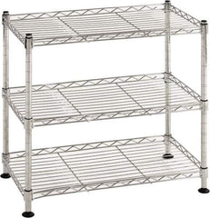 Sandusky Lee - 3 Shelf Wire Shelving Unit - 18" Wide x 10" Deep x 18" High, - USA Tool & Supply