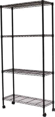 Sandusky Lee - 4 Shelf Wire Shelving Unit - 36" Wide x 14" Deep x 54" High, - USA Tool & Supply