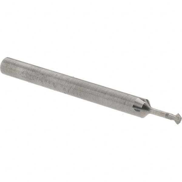 Accupro - 5/64° 5/64" Cut Diam, 0.039" Cut Width, 1/8" Shank, Solid Carbide Double-Angle Cutter - USA Tool & Supply