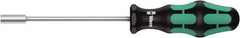 Wera - 7mm Solid Shaft Nutdriver - Cushion Grip Handle, 223mm OAL - USA Tool & Supply