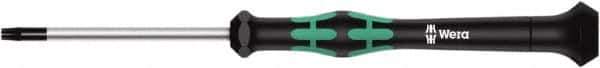 Wera - 8 Torx Driver - 60mm Blade Length, 157mm OAL, Ergonomic Handle - USA Tool & Supply