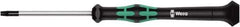 Wera - 7 Torx Driver - 60mm Blade Length, 157mm OAL, Ergonomic Handle - USA Tool & Supply