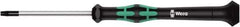 Wera - 5 Torx Driver - 40mm Blade Length, 137mm OAL, Ergonomic Handle - USA Tool & Supply