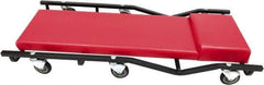 Whiteside - 660 Lb Capacity, 6 Wheel Creeper with Fixed Headrest - Steel, 40" Long x 5-1/8" High x 17" Wide - USA Tool & Supply