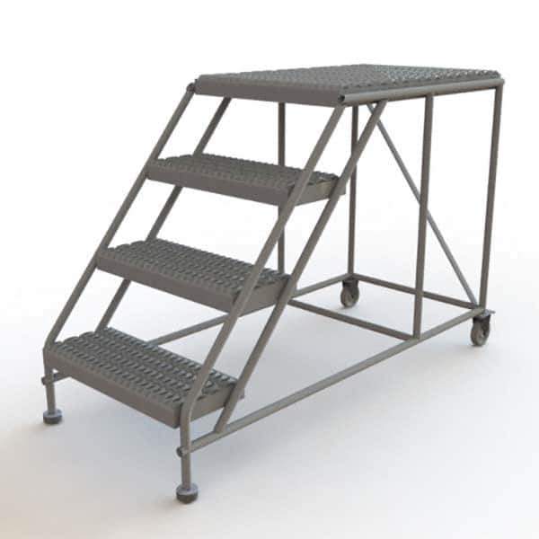 TRI-ARC - Rolling & Wall Mounted Ladders & Platforms Type: Rolling Work Platform Style: Steel Work Platform - USA Tool & Supply