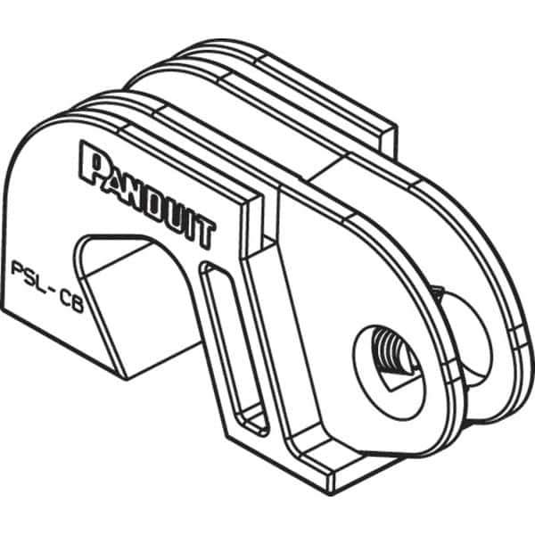 Panduit - Nylon Universal Circuit Breaker Lockout - 11/32 Max Cord Diam, 1 Padlock, 1 Circuit - USA Tool & Supply