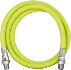 Legacy - 3' Long, 10,000 psi Operating Pressure, Rubber Grease Gun Hose - 1/8 NPT, 10,000 psi Burst Pressure - USA Tool & Supply