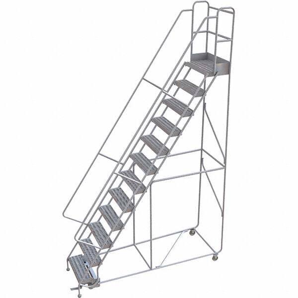 TRI-ARC - Rolling & Wall Mounted Ladders & Platforms Type: Rolling Warehouse Ladder Style: Rolling Safety Ladder - USA Tool & Supply