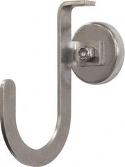 Mag-Mate - 25 Lb Capacity, 2-3/4" Projection, 304 Stainless Steel Magnetic J Hook - 3-7/8" OAL - USA Tool & Supply