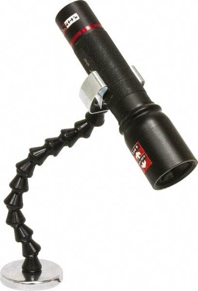 Mag-Mate - Zinc Plated Flexible Flashlight Holder - Compatible with Maglite Batteries - USA Tool & Supply