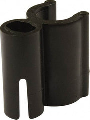 Mag-Mate - 3/8 Hose OD, Tube Support Clip Strip - Black, 1 Slot, 1-1/2" OAL, Use with 3/8" Hose - USA Tool & Supply