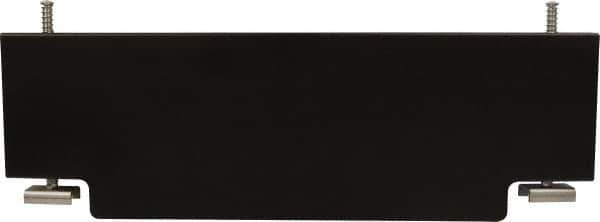 Mag-Mate - 2' Wide x 0.69' High, Stainless Steel Vertical Wind Welding Barricade - Black - USA Tool & Supply