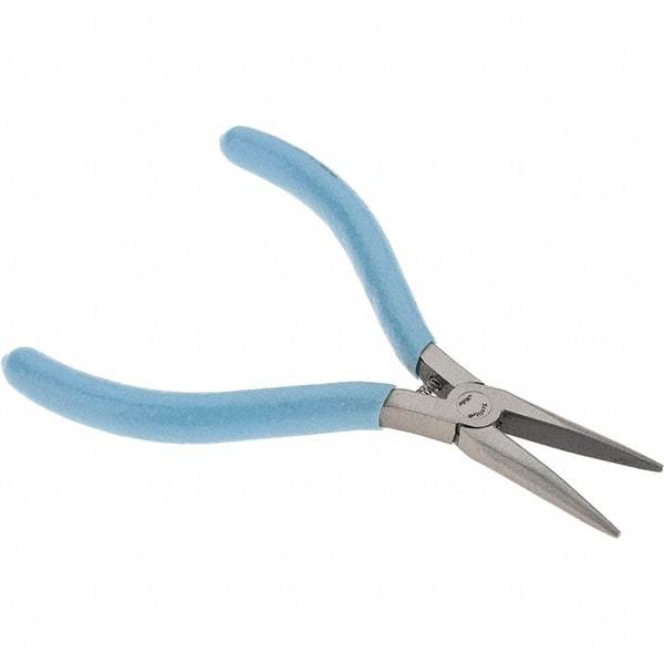 Xcelite - 5" Jaw Length x 7/16" Jaw Width, Long Nose Comfort Grip Pliers - Smooth Jaw, Bi-Material Cushion Handle - USA Tool & Supply