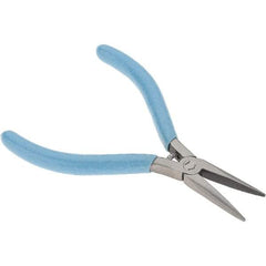 Xcelite - 1-3/16" Jaw Length x 7/16" Jaw Width, Long Nose Comfort Grip Pliers - Serrated Jaw, Bi-Material Cushion Handle - USA Tool & Supply