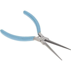 Xcelite - 2-5/16" Jaw Length x 15/32" Jaw Width, Long Nose Comfort Grip Pliers - Serrated Jaw, Bi-Material Cushion Handle - USA Tool & Supply