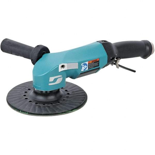 Dynabrade - 7" Max Disc, 8,500 RPM, Pneumatic Handheld Disc Sander - 115 CFM, 1/2 NPT Inlet, 2.8 hp, 90 psi - USA Tool & Supply