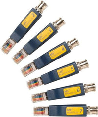 Fluke Networks - Blue Electrical Test Equipment Identifier Kit - Use with Microscanners2 Cable Testers - USA Tool & Supply