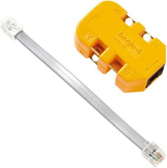 Fluke Networks - Yellow Electrical Test Equipment Modular Adapter - Use with Telephone Test Sets - USA Tool & Supply