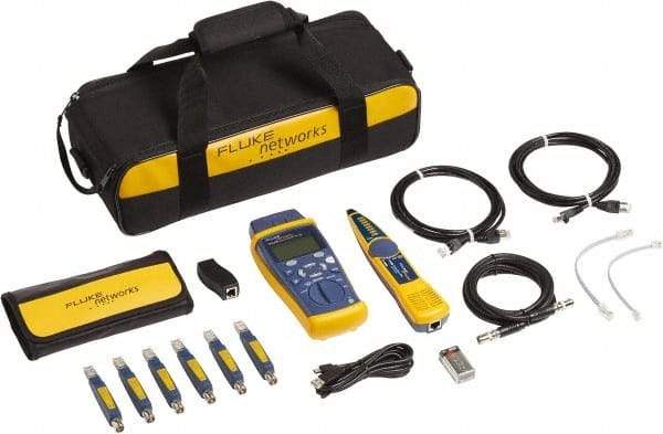 Fluke Networks - 18 Piece, Network Service Kit - Comes in Kit Bag - USA Tool & Supply