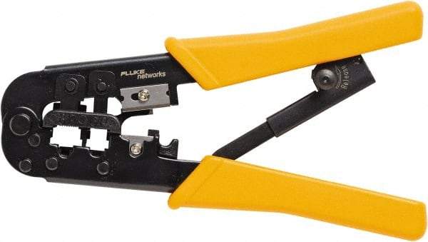 Fluke Networks - 1 Piece, Terminal Crimper & Wire Cutter - Comes in Clam Shell - USA Tool & Supply