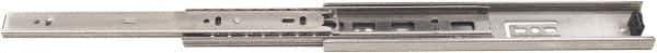 Sugatsune - 18" Slide Length, 18" Travel Length, 304 Stainless Steel Ball Bearing Slide - 100 Lb Capacity at Full Extension, Stainless Finish - USA Tool & Supply