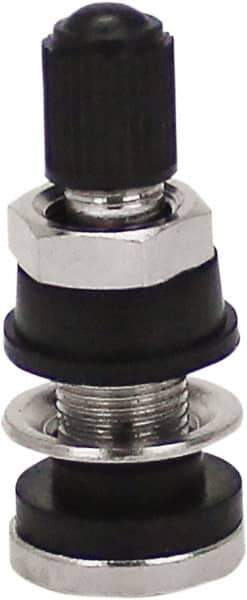 Milton - Clamp-In Tubeless Tire Valve - For Rim Holes 5/8", Rim Holes .453 - USA Tool & Supply