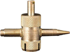 Milton - 4-Way Valve Tool - For Large Bore Tire Valves - USA Tool & Supply