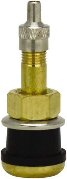 Milton - Clamp-In Tubeless Tire Valve - For Trucks, Buses - USA Tool & Supply