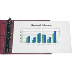 C-LINE - 25 Piece Clear Sheet Protectors-Ring Binder - 17" High x 11" Wide - USA Tool & Supply