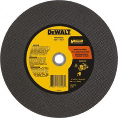 DeWALT - 16" 24 Grit Silicon Carbide Cutoff Wheel - 5/32" Thick, 20mm Arbor, 4,700 Max RPM, Use with Chop Saws - USA Tool & Supply