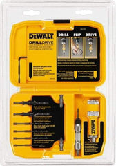 DeWALT - 12 Piece, Phillips Handle, Bit Set - Drilling/Screwdriving Utility Accessory Set Kit, 5/16" Hex Drive, Phillips Point - USA Tool & Supply