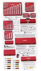 Proto - 194 Piece 1/4, 3/8 & 1/2" Drive Master Tool Set - Comes in Top Chest - USA Tool & Supply