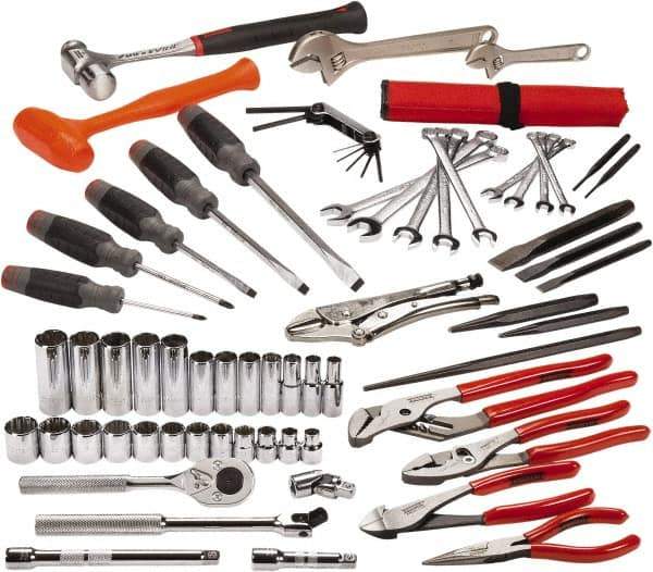 Proto - 67 Piece 1/2" Drive Master Tool Set - Comes in Tool Box - USA Tool & Supply