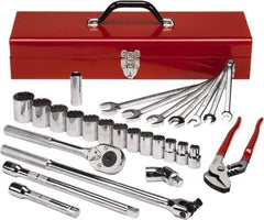 Proto - 27 Piece 3/4 & 1" Drive Master Tool Set - Comes in Tool Box - USA Tool & Supply