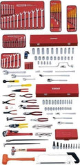 Proto - 157 Piece 3/8 & 1/2" Drive Master Tool Set - Comes in Top Chest - USA Tool & Supply