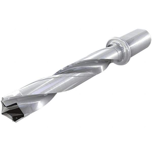 Iscar - 36 to 36.9mm Diam, 3xD, 108mm Max Drill Depth, 32mm Shank Diam, 209.5mm OAL, Replaceable Tip Drill - HFP-IQ Insert, 36 Seat Size, DFN Toolholder, Series ChamIOdrill - USA Tool & Supply